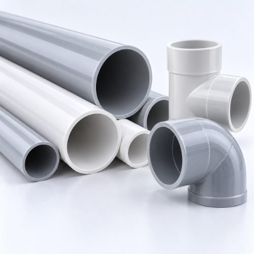 PVC pipe and fittings